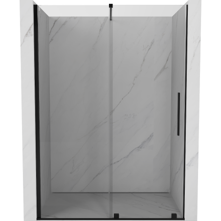 Mexen Velar stumdomos dušo durys 130 cm, Skaidrus, Juodas - 871-130-000-01-70