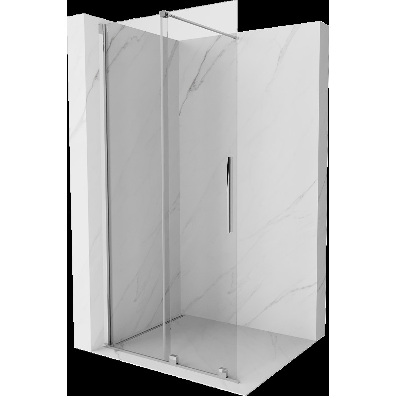 Mexen Velar dušo sienelė stumdomas Walk-in 100 x 200 cm, skaidrus 8 mm, chromas - 871-100-000-03-01