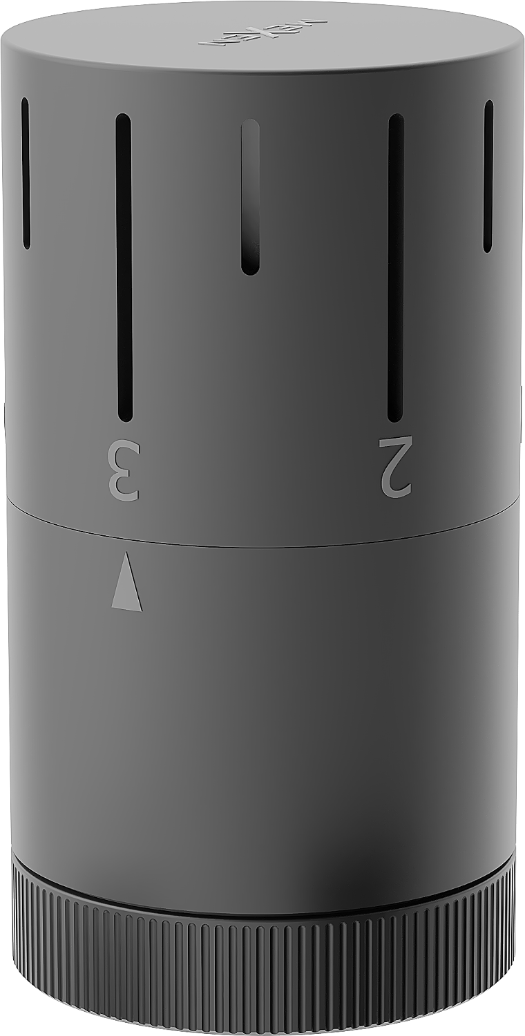 Mexen termostatinė galva radiatoriui, antracitas - W908-005-66