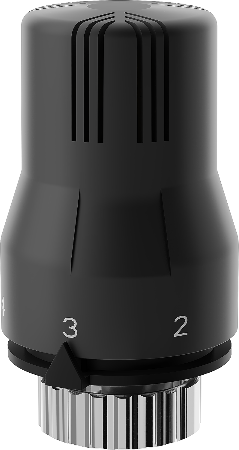 Mexen termostatinė radiatoriaus galvutė, juoda - W908-002-70