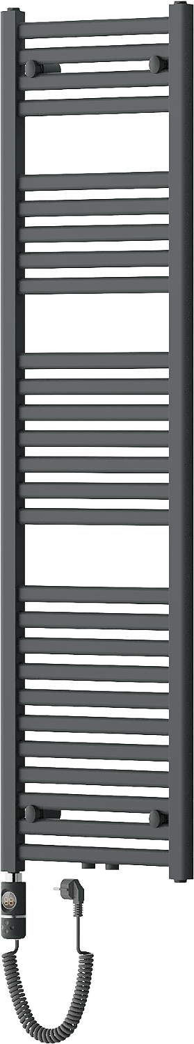 Mexen Hades elektrinis radiatorius 1500 x 400 mm, 600 W, antracitas - W104-1500-400-2600-66