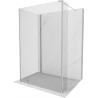 Mexen Kioto prausimosi siena Walk-in 135 x 70 x 30 cm, skaidri, chromuota - 800-135-070-221-01-00-030