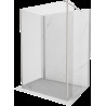 Mexen Kioto walk-in dušo siena 100 x 70 x 30 cm, skaidrus, šlifuotas nikelis - 800-100-070-221-97-00-030