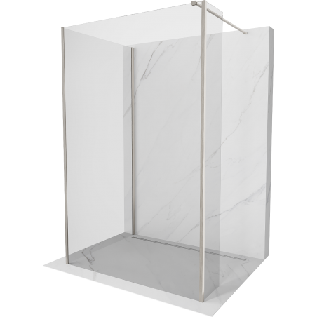 Mexen Kioto sprendimas Walk-in 115 x 90 x 30 cm, skaidrus, šlifuotas nikelis - 800-115-090-221-97-00-030