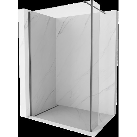 Mexen Kioto Walk-in dušo sienelė 105 x 30 cm, skaidri, šaunus grafitas šlifuotas - 800-105-212-66-00-030