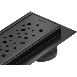 Mexen Flat 360° M12 linijinis rotacinis nutekėjimas 90 cm, Juoda - 1721090-40