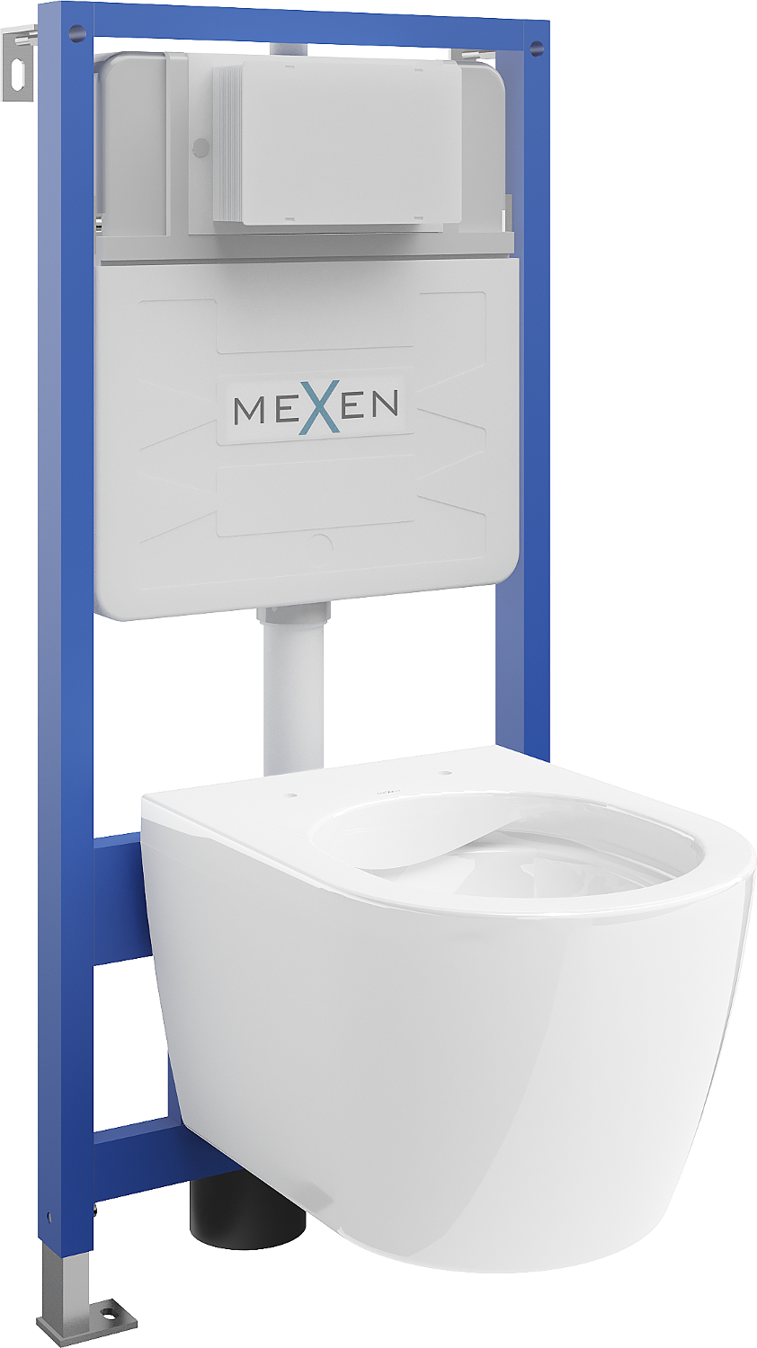 Mexen WC potinkinis komplektas Felix Slim stovas su klozetu Carmen, Balta - 6103388XX00