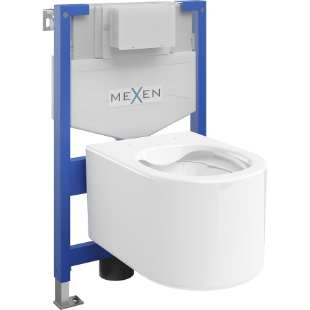 Mexen WC potinkinis komplektas Felix XS-F stovas su klozetu Sofia, Balta - 6803354XX00